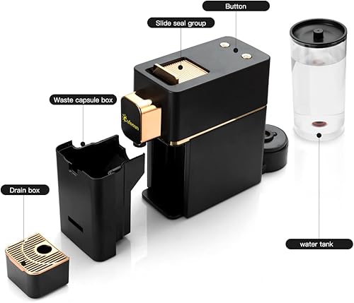 Miniatura 3 de Máquina espresso para cápsulas de café compatible con máquina Nespresso OriginalLine, cafetera espresso para Nespresso OriginalLine, cápsulas de