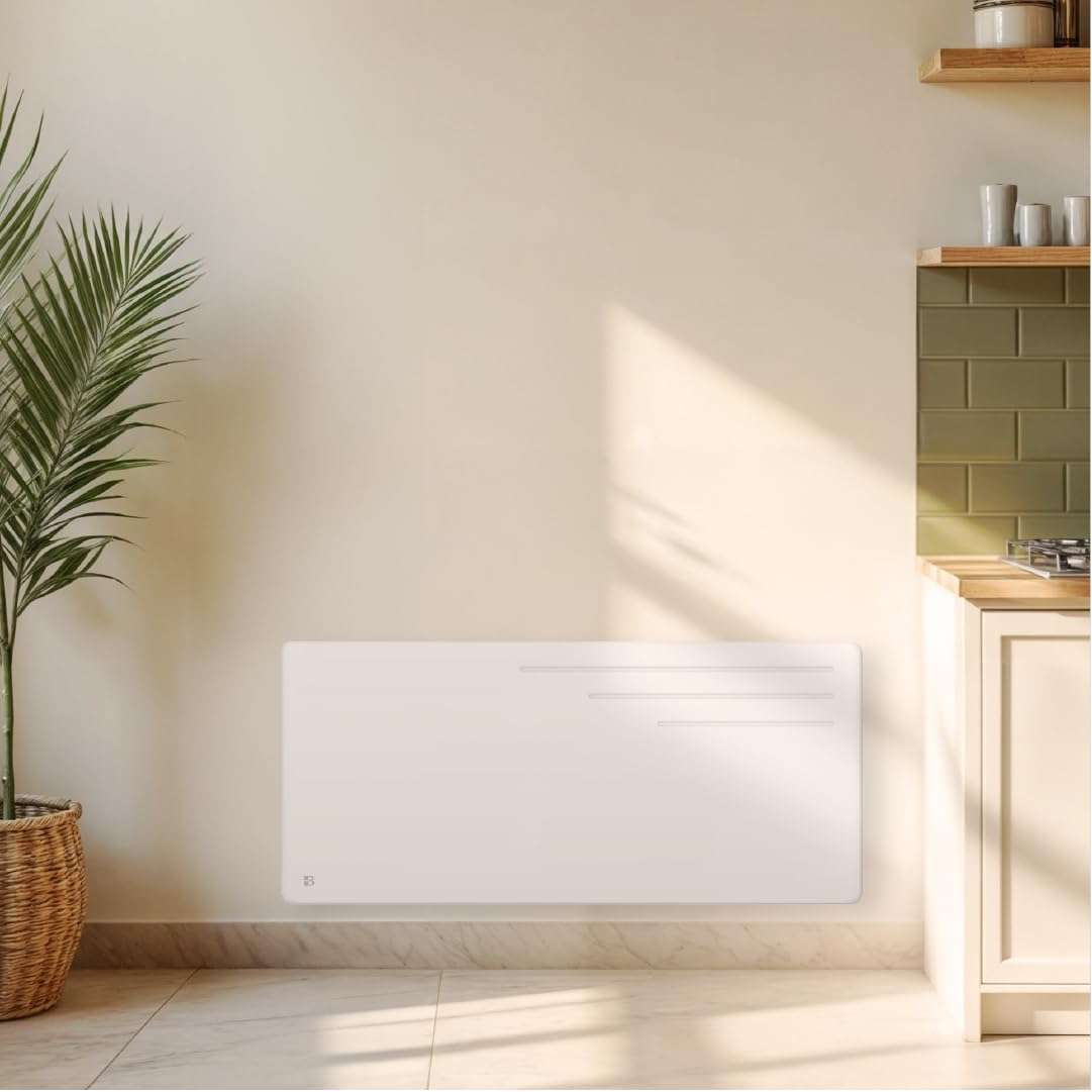 2000W Bestherm Motu pozioma biała chłodnica elektryczna stała bezwładnościowa sucha żeliwna