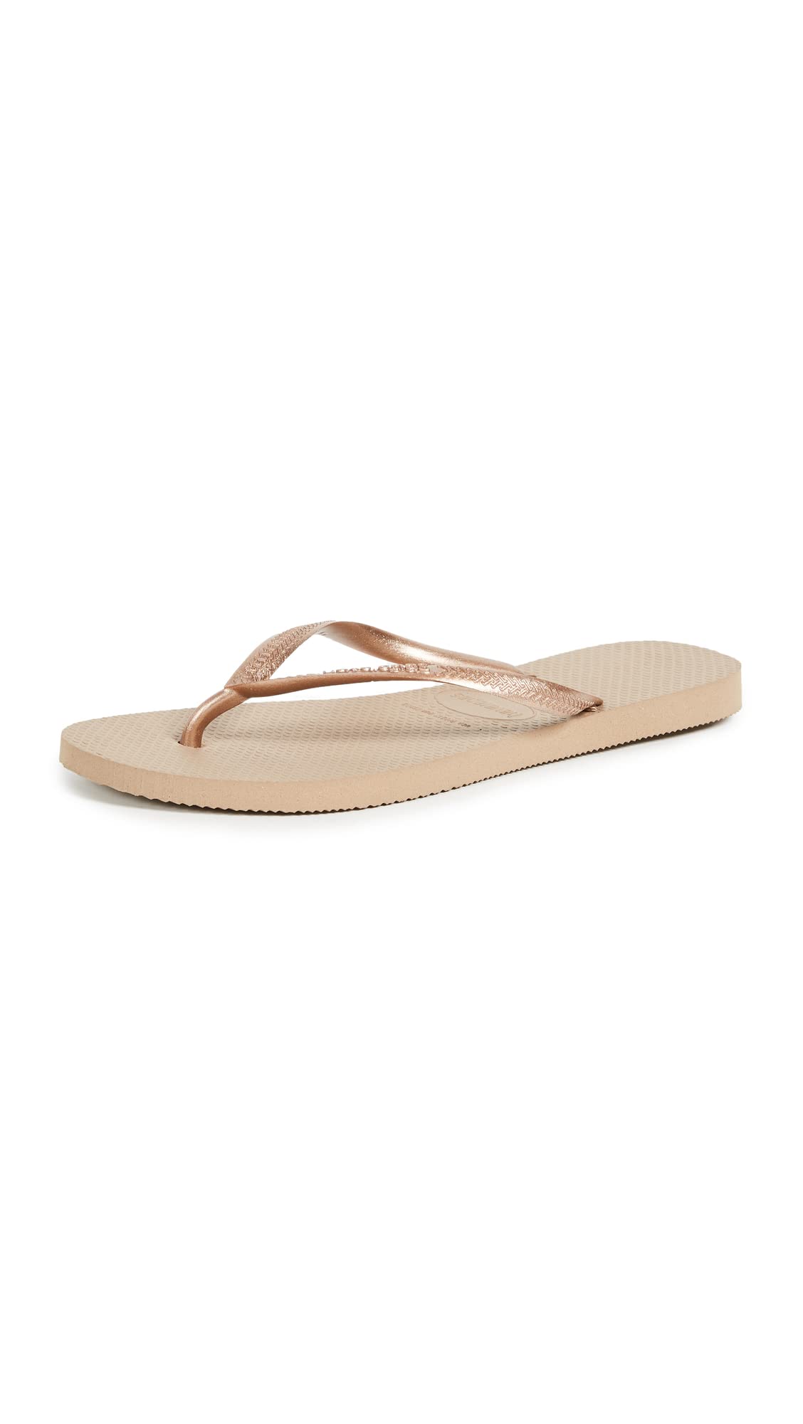 Women's Slim Flip Flops, Rose Gold, 37/38 EU (7.5 B(M) US Women)-image-44