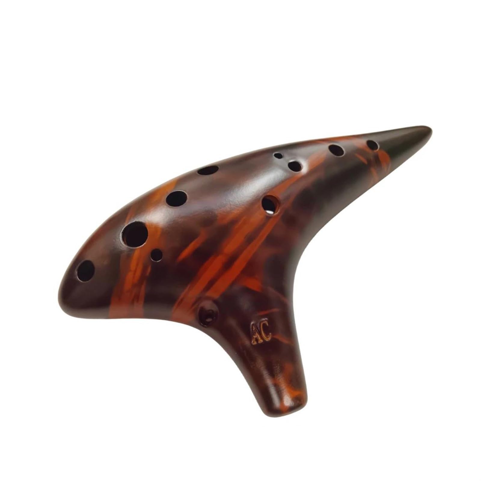 Ocarina12 Tones Alt C Ocarina Klasyczny Flet Instrument Muzyczny Dobry Początkujący Profesjonalna Okaryna(Yellow)