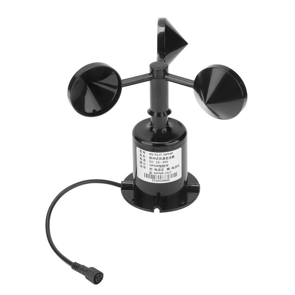 0-70 m/s Umgebungssignal Ausgang Impulstyp Kohlenstoff Windgeschwindigkeitssensor Anemometer DREI Tassen Sender Windgeschwindigkeitssensor Anemometer