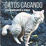  Calendario Gatos Cagando 2022: Planificador de pared mensual divertido idea de regalo gracioso broma entre colegas y compañeros (amigo invisible) ... días festivos nacionales  año divertido.