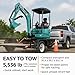 DigMaster 2.5 Ton Mini Excavator, 17 HP KubotaDiesel Engine, Hydraulic Thumb, Compact Design for Construction & Landscaping (Blue)