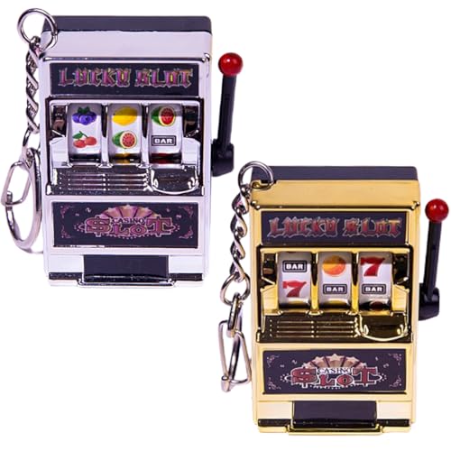 WUSJCOF 2 Piezas Mini máquina de Casino,Amuleto de