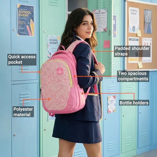 Image of Nasher Miles Polyester Laptop Backpack | Ideal for College, School, Office & Travel | Men, Women, Boys, Girls