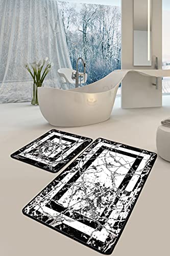 NERGE.BE Marmor | Badset, Badematten-Set, Badematten-Set, Badematten-Set, Badematten-Set | Größen 60x100 & 50x60 cm