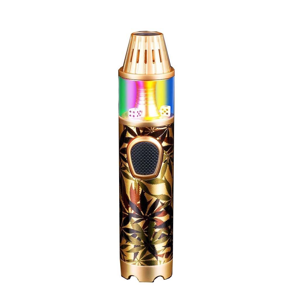 Encendedor de gas butano recargable con llama potente y diseño multiusos