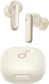 soundcore P40i da Anker, Fone de Ouvido Sem Fio com Cancelamento de Ruído Adaptativo, Graves Poderosos, Bluetooth 5.3, Estojo com Suporte, 60H de Reprodução, Resistência à Água, IPX5, Branco