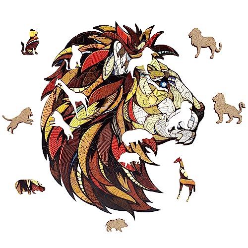 Puzzle en bois magique Lion EWA : détente en famille à la maison