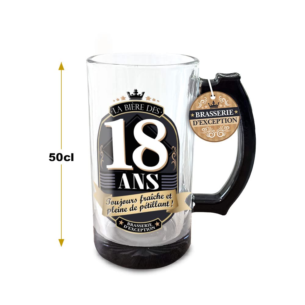 Chope à bière historique en argile, 0,5 litre