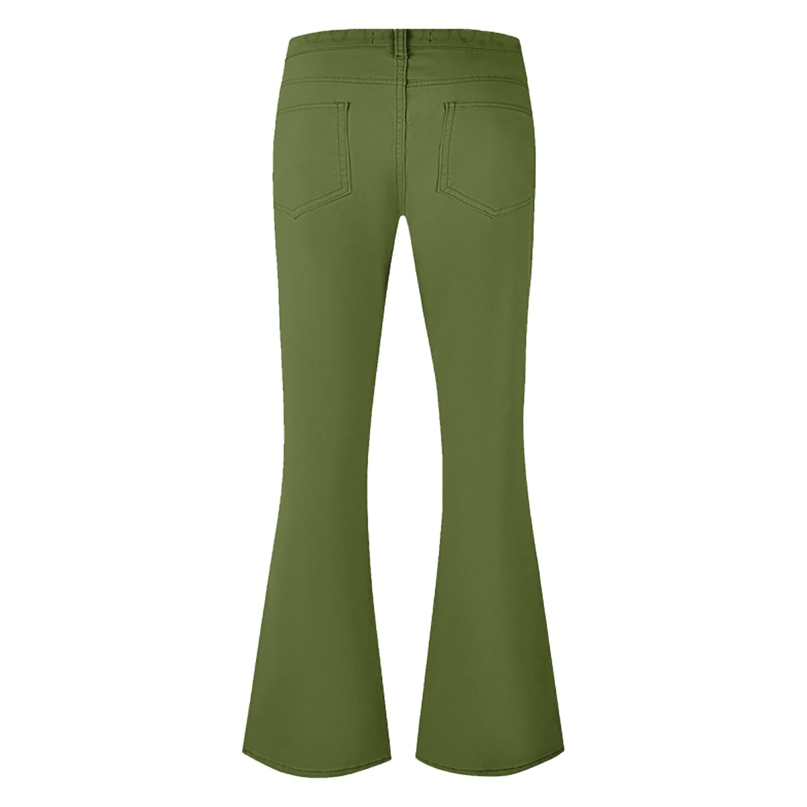 Generisch Herrenhose mit Glockenhose, ausgestellte Hose, lockere Passform, Trendige Hose mit weitem Bein, Vintage, leichte Polyesterhose, Streetwear-Hose, für drinnen und draußen, leger, formell