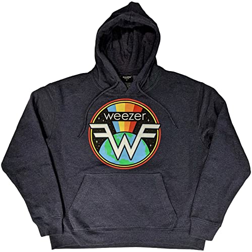 Sweat à capuche Weezer officiel avec logo imprimé durable