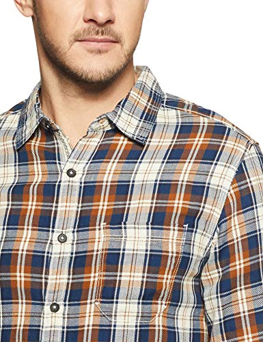 Image of Spykar Men's Checked Slim Fit Shirt
