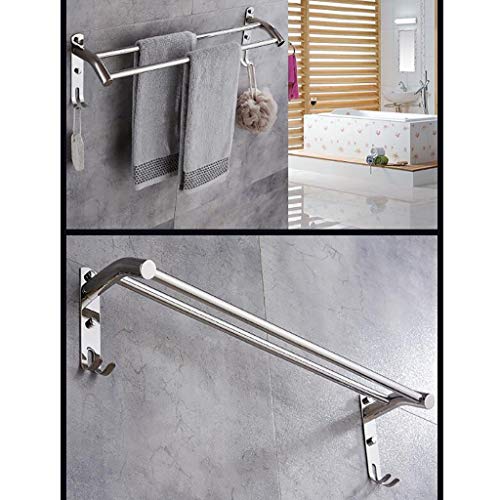 Porte-serviettes double mural 70 cm pour éliminer l'humidité