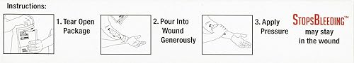 Miniatura 7 de Bleedstop Stop Bleeding in Seconds Primeros auxilios de emergencia para niños y familia en casa (2) paquetes de polvo de 0.71 oz (1)