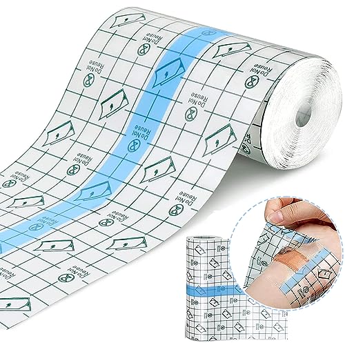 Cisixin Tatuajes Aftercare Vendaje Adhesivo, Vendaje Impermeable del Tatuajes, Transparente Cinta Adhesiva Médica, Adhesiva Heridas Vendaje, para Reparación del Tatuaje y Protege la Herida