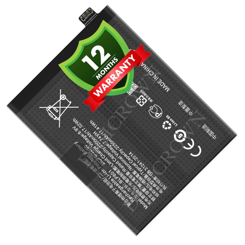 Image of Original BLP801 Battery Compatible for OnePlus 9R (LE2100, LE2101) - (4500mAh) - 1 Year Warranty