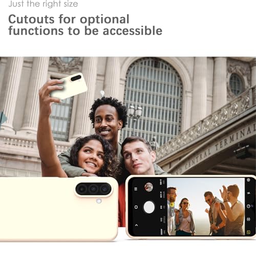 Image of YATWIN Silicone Case for Samsung Galaxy A17 4g /5g, Soft-Touch, Shockproof, DustProof, Antiskid Phone Cover for Samsung Galaxy A17 4g /5g - Light Pink