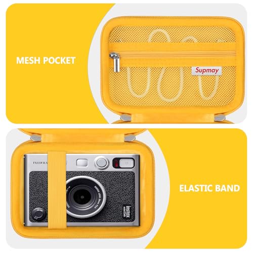 Estuche compatible con Fujifilm Instax Mini EVO amarillo miniatura 5