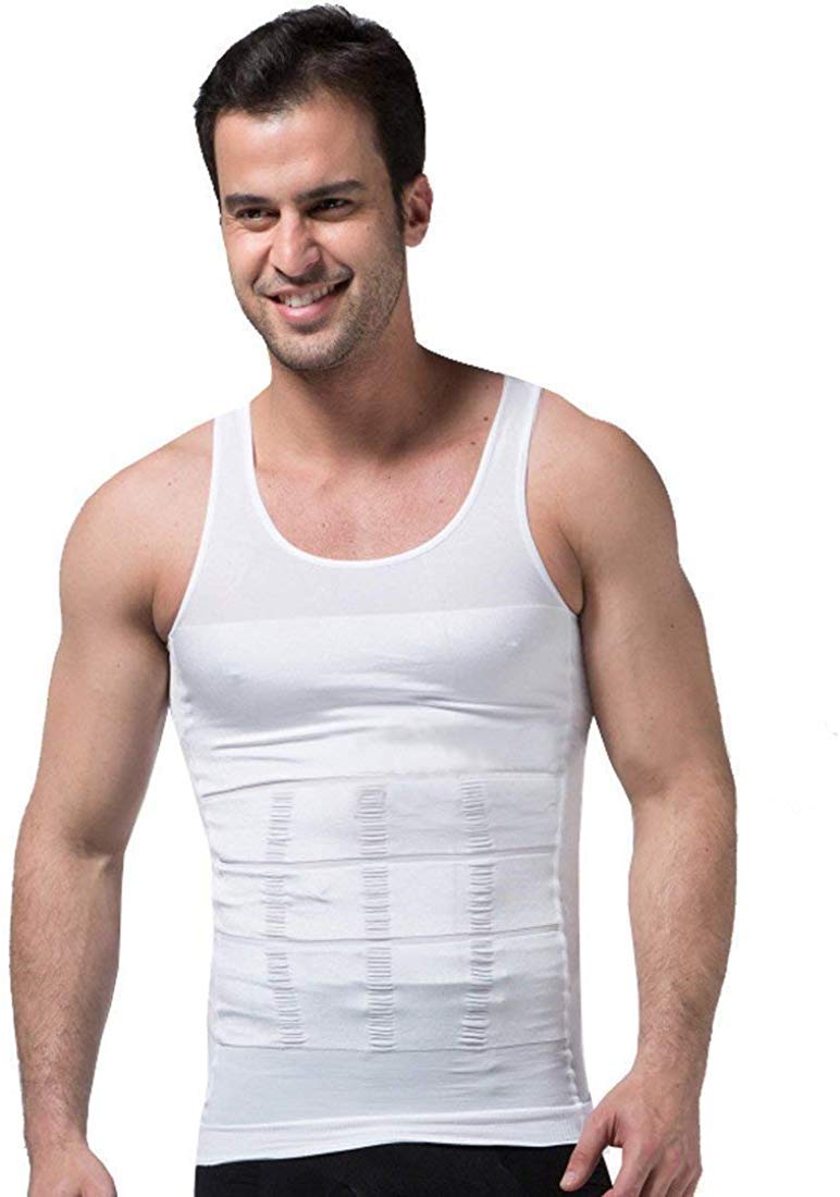 Royal Eliba Men's Slim N Lift Belt Body Sculpting Polyamide-Nylon Vest Waist Abdomen Slimming Underwear Beer Belly