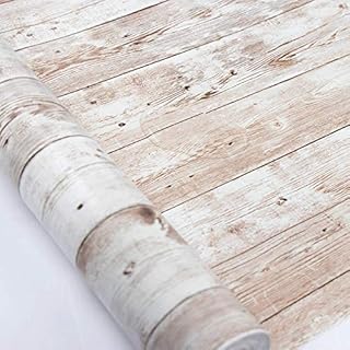 Hode Wood Effect Self Adhesive Wallpaper 45X300cm Wood Panel Vinyl Film Paper Sticky Back Plastic Roll Decorative for Wall Furniture Door