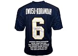Golden Autographs Jeremiah Owusu-Koramoah Signed Custom Blue College Football Jersey JSA