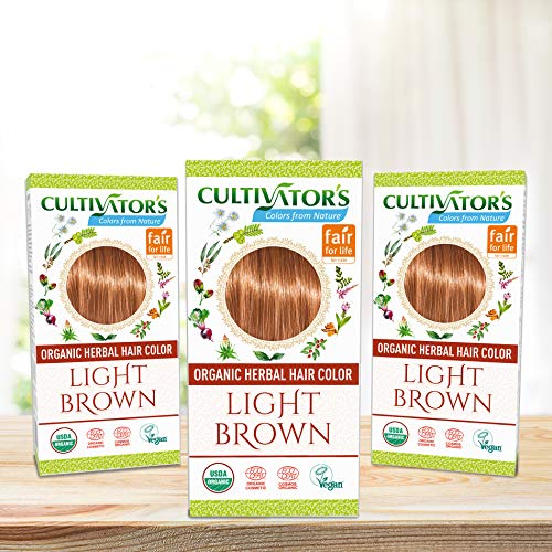Cultivator's Organic Herbal Hair Colour - Light Brown 100g