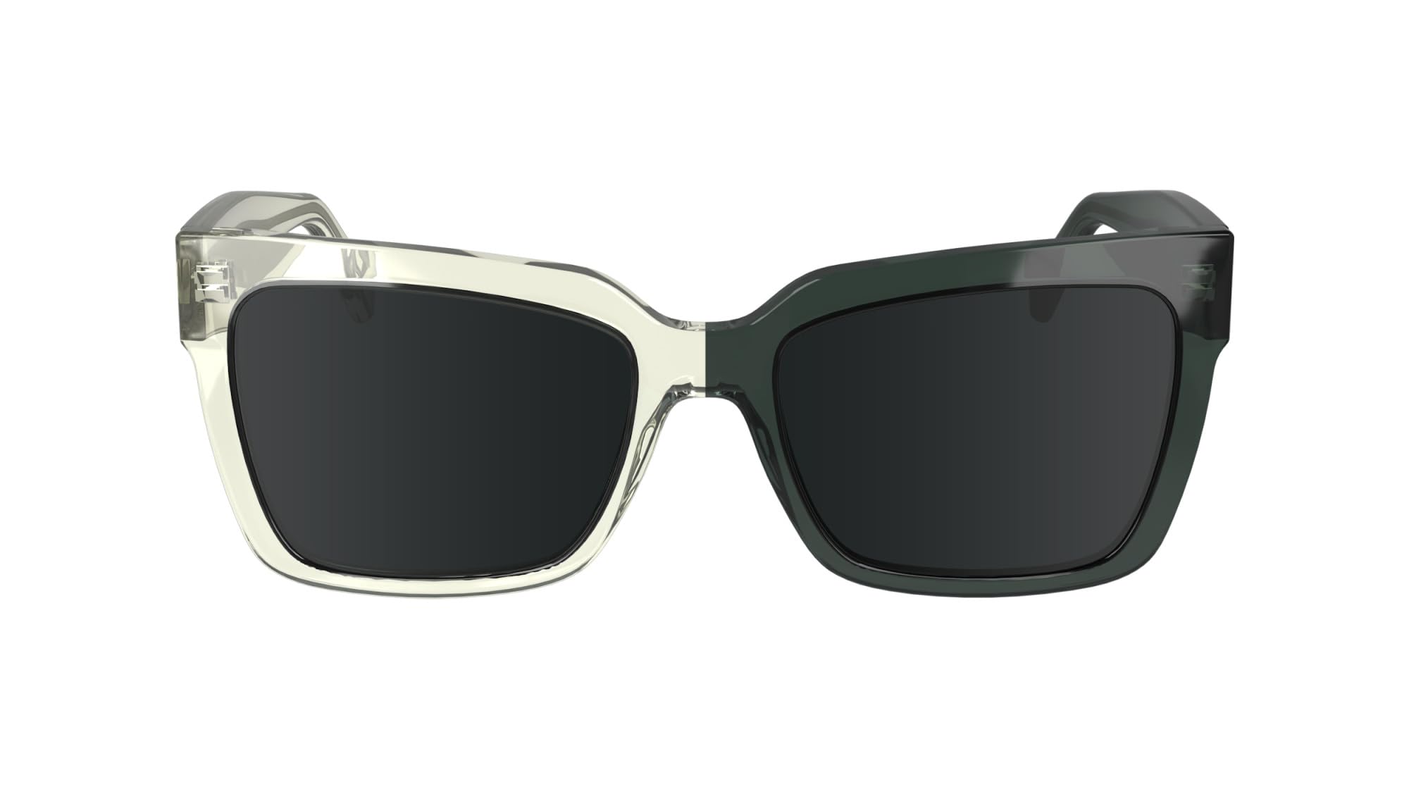 CALVIN KLEIN Jeans Women's Sunglasses CKJ24606S - Crystal To Grey with Solid Grey Lens