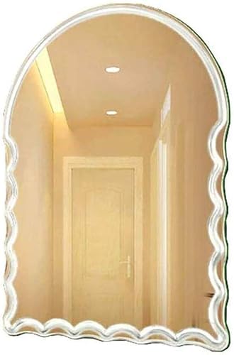 XDSDDS - Espejo de maquillaje simple para pared de baño espejo pastoral creativo espejo de tocador montado en la pared