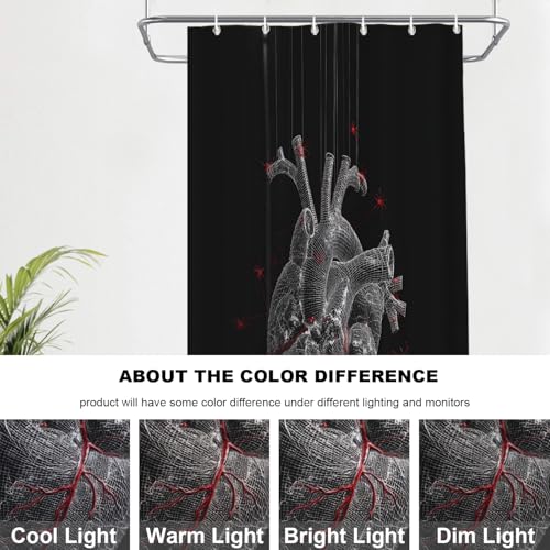 Rideau de douche araignée Batmerry polyester 182x91 cm imperméable - 7