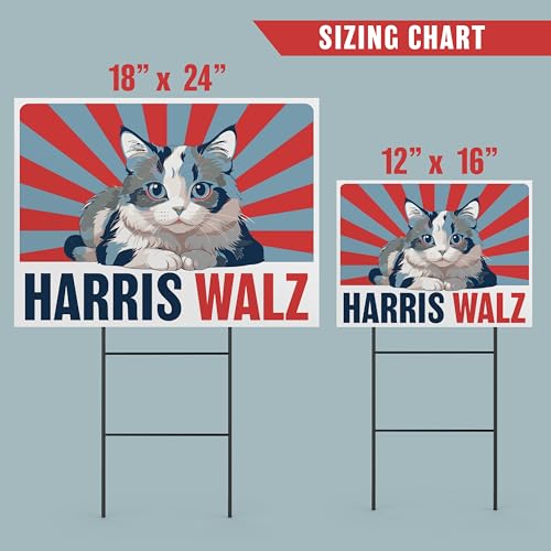 Vubu Gifts Harris Waltz Cat Lady Yard Sign thumb #1