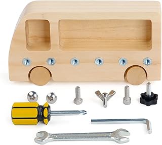 Montessori Screw Driver Board for Kids Screw Sorter Game Basic Skills Educational Learning Toys Learning Wooden Montessori Materials for Toddlers Sensory Toy Daily Life Teaching Aids (style1)