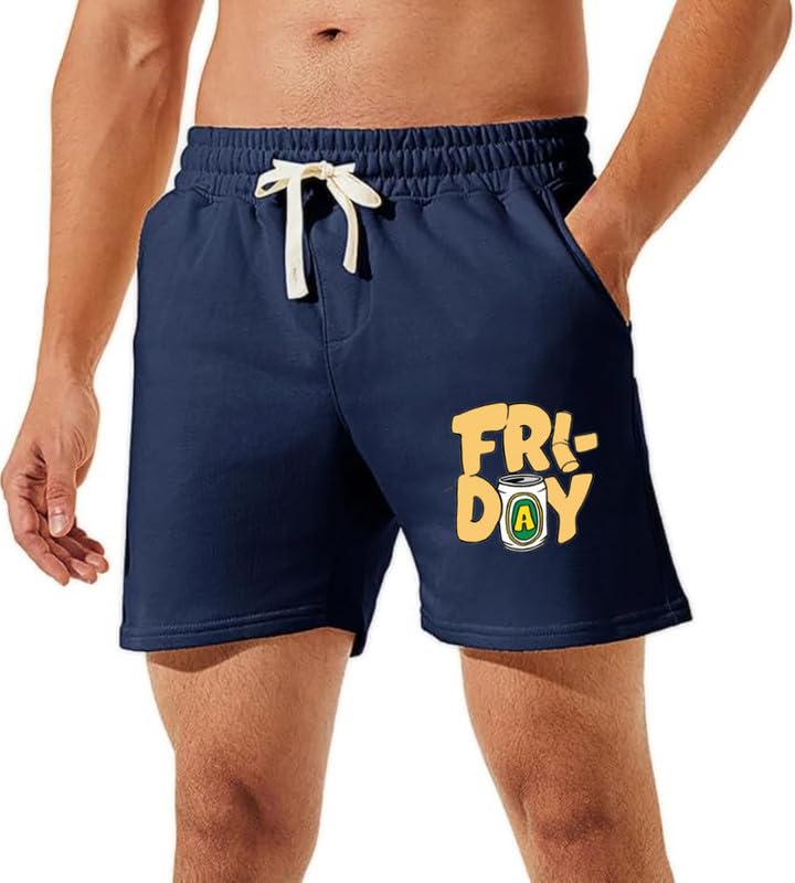 Image of hotfits Men's Casual Cotton All Season Soft Feel Fabric Printed Boxer Shorts,Workout Shorts, Elastic Waist Running Shorts with 2 Side Pockets - Pack of 1