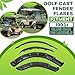 KUAFU Golf Cart Fender Flares Compatible with 1993-up Club Car DS Model Standard Front & Rear Fender Flare （4 Pieces）