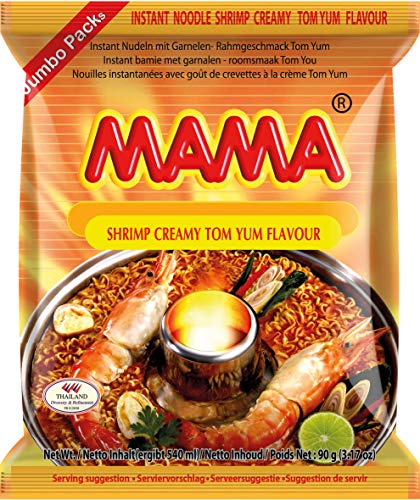 Mama Instant Nudeln Garnelen Rahm 90g, 30er Pack (30 x...