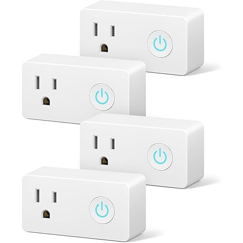 BN-LINK WiFi & Bluetooth Smart Plug, Heavy Duty Smart Timer Outlet Works with Alexa & Google Home Assistant, Remote & Group Control, No Hub Required, ETL & FCC Certified, 2.4GHz WiFi Only, 4 Pack