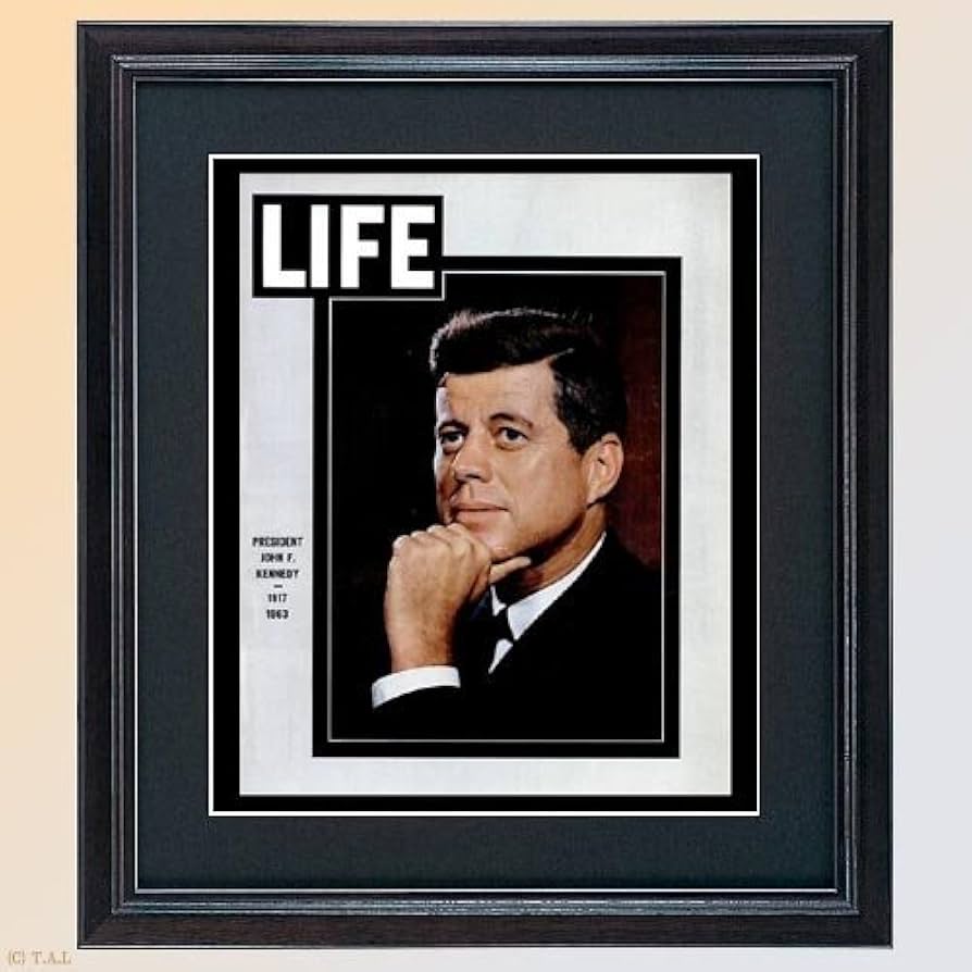 LIFE （JOHN F. KENNEDYケネディ　ライフ誌　額入り Amazon.co.jp: ケネディ ポスター 額入り LIFE誌 ビンテージ