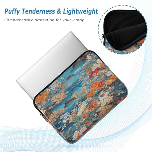 Funda para laptop 13-14 pulgadas flores japonesas impermeable miniatura 5