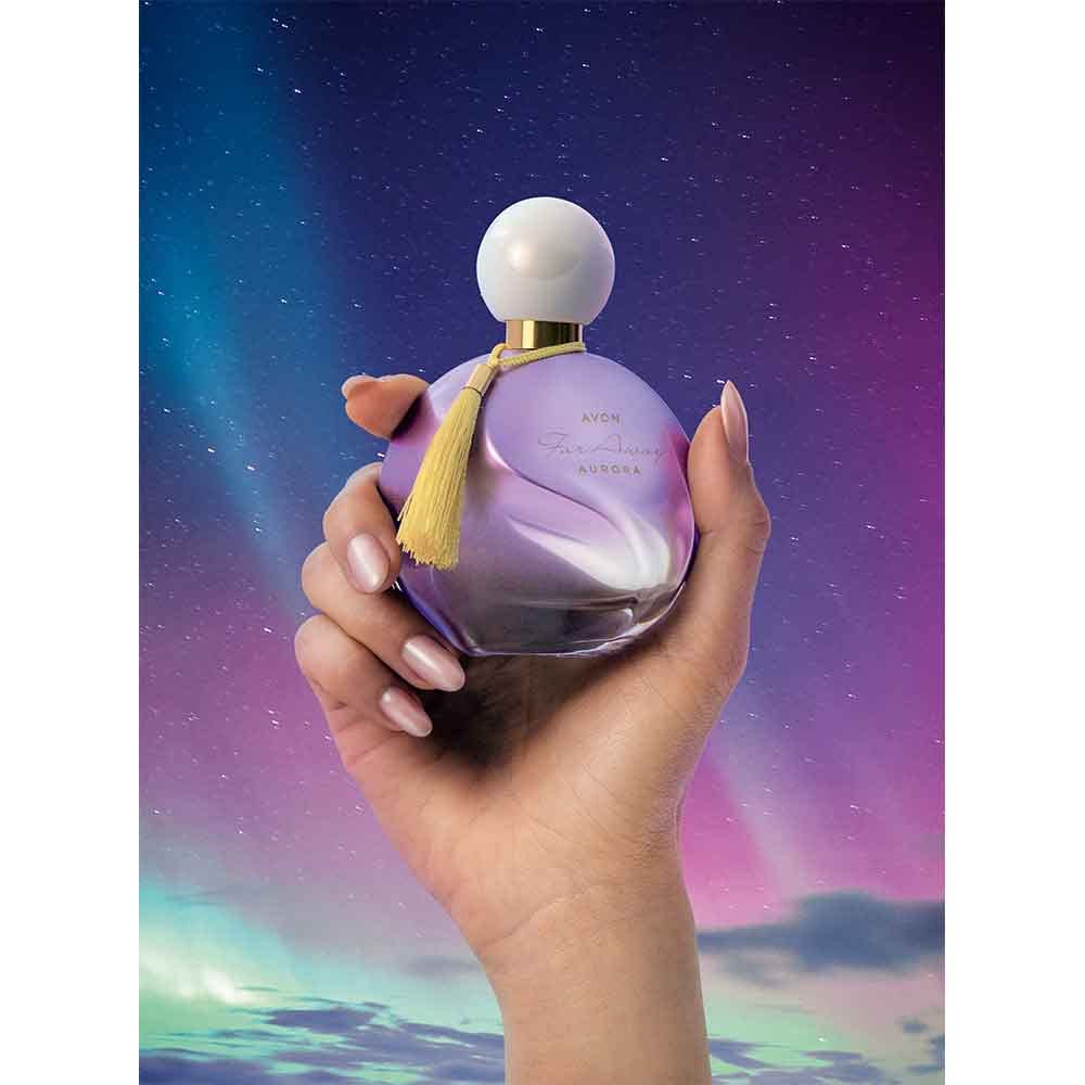 Lait Pour Le Corps Avon Far Away Aurora 150 Ml - Senteur Nénuphar, Rose, Vanille, Neuf Sous Emballage