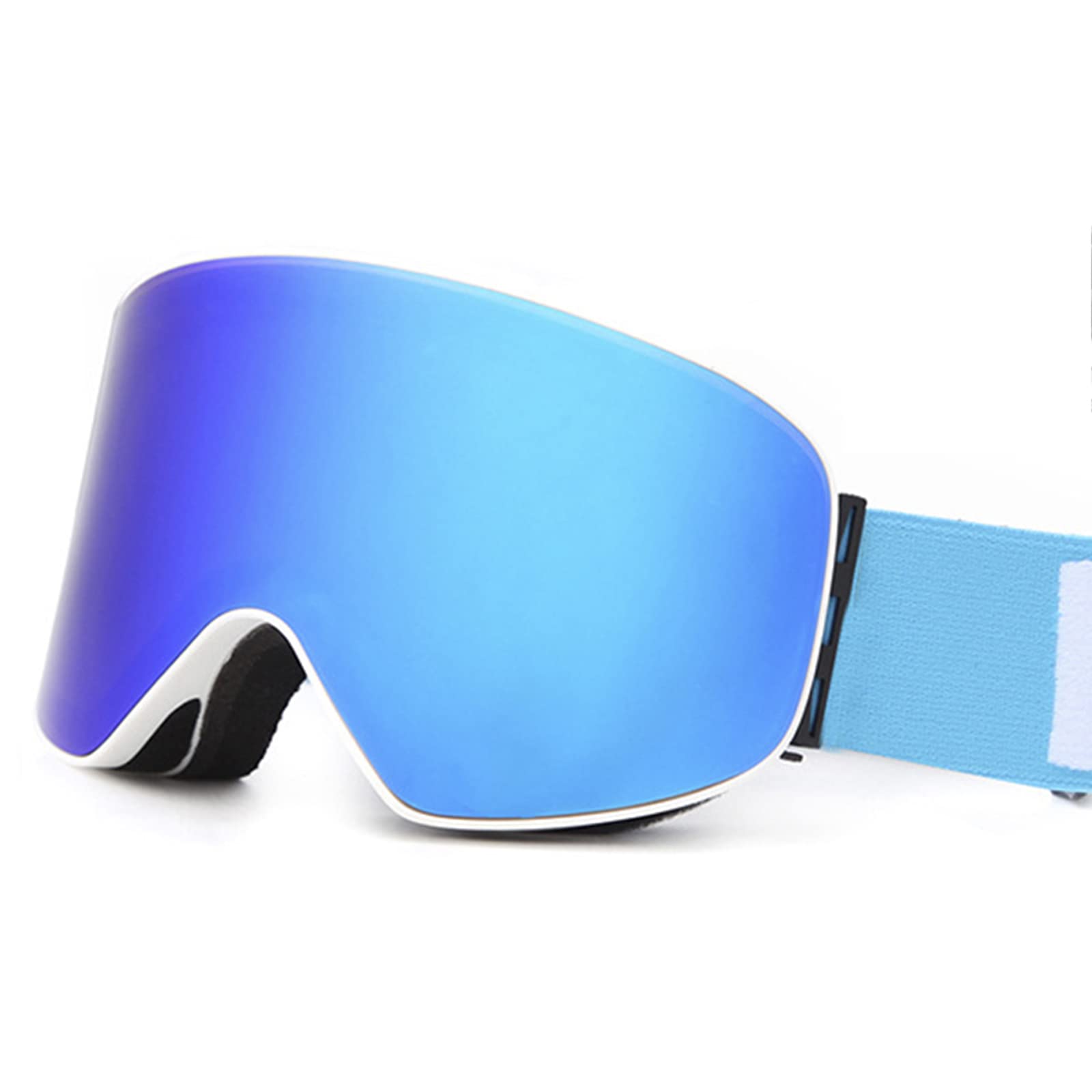 Gafas de Esquí OTG para Hombre Mujer, Máscara Gafas Anti Niebla Protección UV, Ciclismo Moto Snowmobile Ski Goggles a Prueba de Viento e Polvo