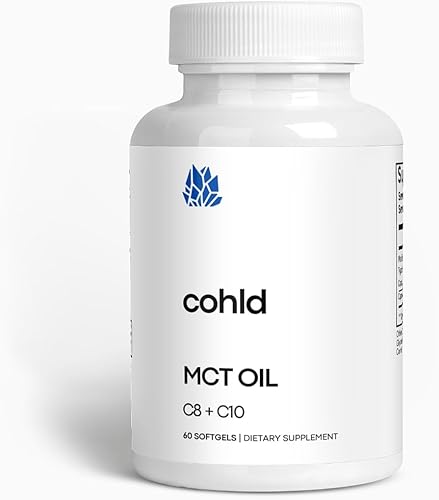 MCT - Cápsulas blandas de aceite de 2000 mg 1100 mg C8, 700 mg C10 Función cognitiva, apoyo energético, refuerzo metabólico Fácil absorción 60