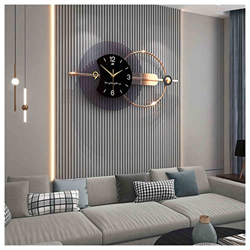 Horloges murales en acrylique 32x15 cm design européen pour un salon chic
