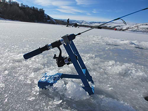 Bullnose Products Original Blue Ice Fishing Tip Down-Tip Up- Sensitive To The Slightest Fish Bites- Fits Most Spinning Reels And Some Smaller Straight-Line Reels. #TOP3