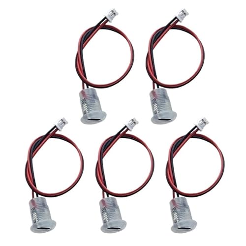 Compatible for P8DA 5Pcs USB Type C Female Socket 2Pin Charging Connector with Wire Enduring(Transparent Ribbon t)