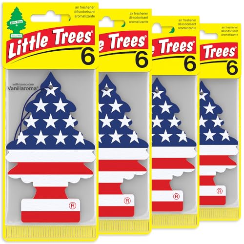 LITTLE TREES Car Air Freshener | Hanging Tree Provides Long Lasting Scent for Auto and Home | America, 24 Air Fresheners