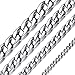 Produktbild ChainsHouse Panzerkette Herren Kette Edelstahl Halskette 5mm/51cm Klassische Kubanische Kette Männer Gliederkette Stabile Kette Glieder Link Chain Necklace Men Punk Halsschmuck für Sohn