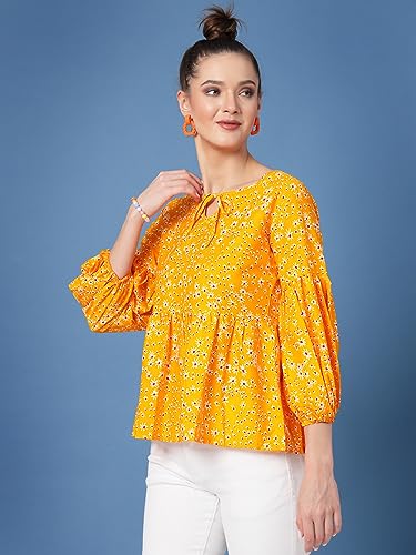 Image of OOMPH! Women's Floral Relaxed Fit Tunic Shirt