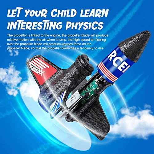 Rceico HJ-BIG Rocket Launcher, 200 Feet Of Flight Altitude, Model Rocket Kits With Launch Set, Ultra-High Flying Air Rocket Toy Outdoor Toys For Ages 8-13, Birthday Gift For Kids Boys & Girls thumb #2