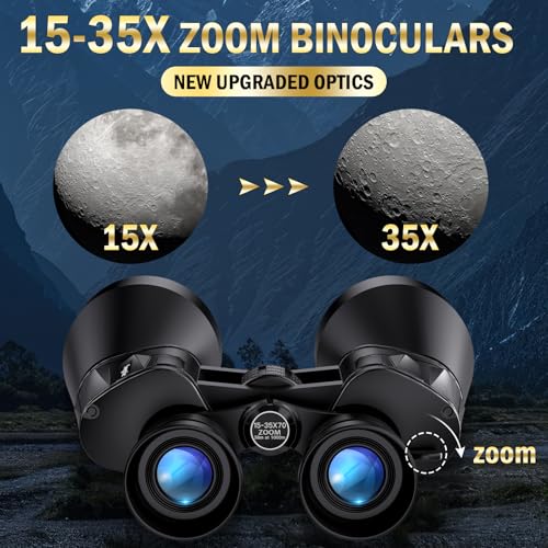 Image of 15x35 HD Binoculars with BAK4 Prism & FMC Optics for Adults | Explore Wildlife, Scenic Landscapes and Outdoor Adventures with Clear Views for Bird Watching, Hiking & Travel
