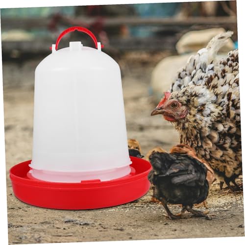 WEKADRIN 小型ひよこ用大型給水器 耐久プラスチック製漏れ防止設計 持ち運び簡単 鳥水飲み場として鴨やウズラにも対応可能